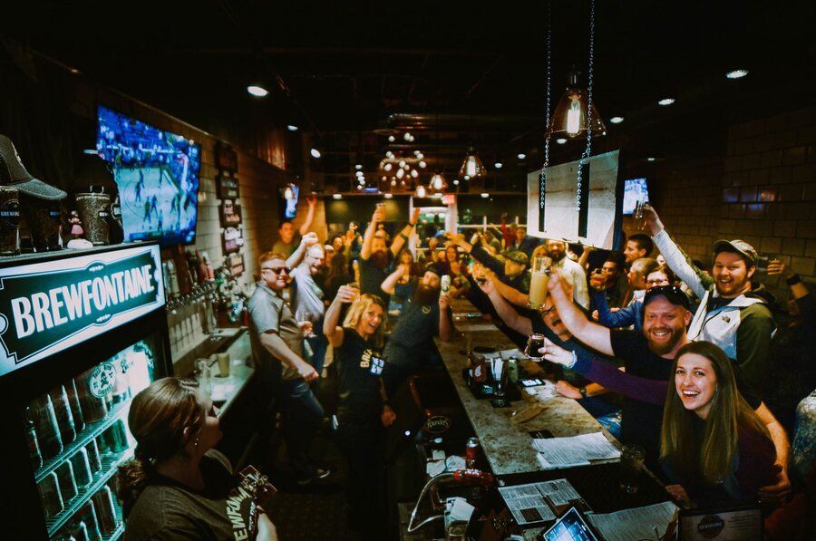Inside Brewfontaine, Ohio's #1 beer bar