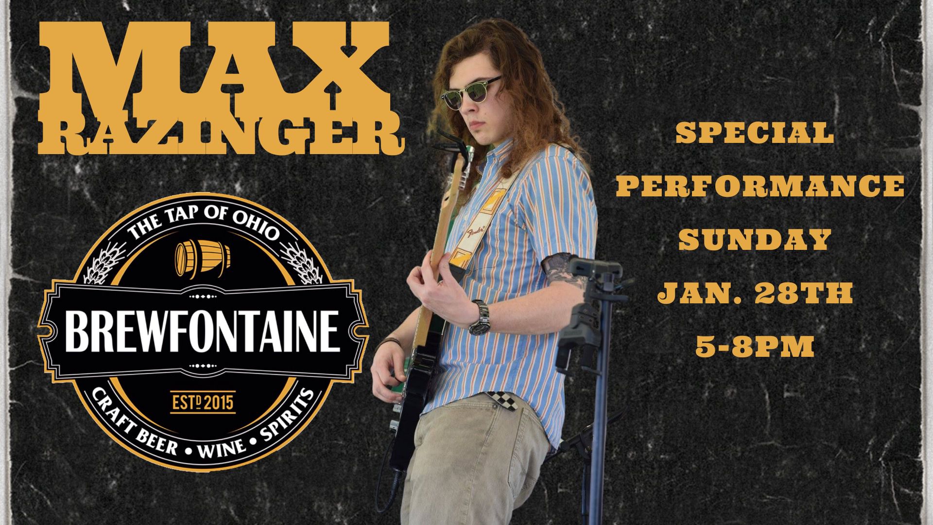 Max Razinger's Solo Spectacle: A Musical Feast at Brewfontaine